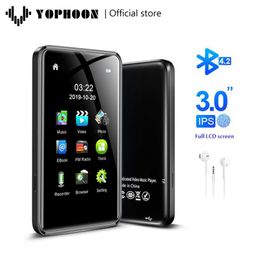 Players Yophoon 3 Inch Touch Screen Mp3 Mp4 Player Bluetooth Walkman 8gb Builtin Speaker Music Player 1080p Fm Record Ebook Up to 128gb