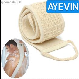 1Pcs Natural Soft Exfoliating Loofah Bath Shower Unisex Massage Spa Scrubber Sponge Back Strap Body Skin Health Cleaning Tool L230704