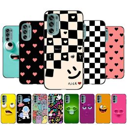 For Motorola Moto G62 5G Case Phone Back Cover Protective Soft Silicone Black Tpu Cute Funy