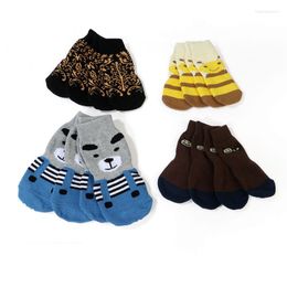 Dog Apparel Big Size Socks For Larger Dogs Cute Puppy Foot Covers Pets 4 PCS/Set Pet Products