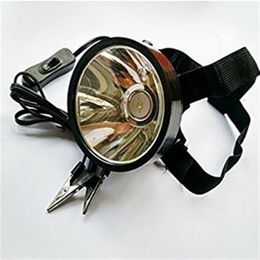 8W 6v 12v 24v Led Headlamp Hunting Fishing Hunting External Power Dc Power Headlight Glare2843