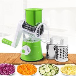 Fruit Vegetable Tools Manual Vegetable Cutter Slicer Kitchen Roller Gadgets Tool Vegetable Chopper Round Slicer Graters Potato Carrot Cheese Shredder 230714