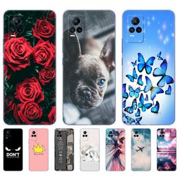 For ViVo V21 Cases V21e 4G Soft Silicon Back Cover Phone VIVO V 21 E VivoV21 5G Coque Bumper Funda