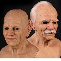 Rubber Old Men Masks Halloween Decorations 2020 Mask Adult Fabric Face Cover Reusable Ghost Dark Scary Kids Masks Face Mask Scarf 263Z