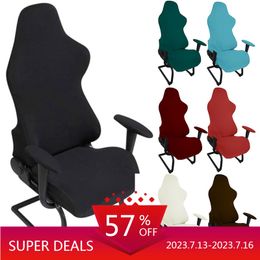 Chair Covers 4pc1 Set Spandex Office Cover Gaming Elastic Armchair Seat Computer Chairs Slipcovers Housse De Chaise 230714
