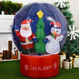 Inflatable Santa Claus Outdoors Christmas Decorations for Home Yard Garden Decoration Merry Christmas Welcome s 211027232c