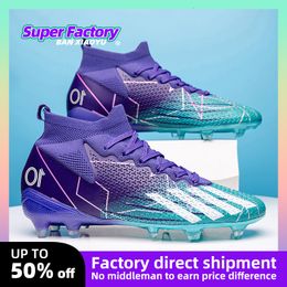 Dress Shoes Men Soccer Shoes TFFG HighLow Ankle Football Boots Male Outdoor Nonslip Grass Multicolor Training Match Sneakers EUR3545 230714