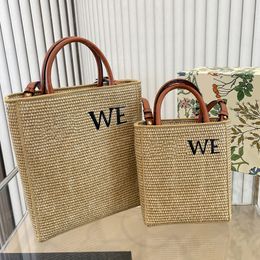 Tasarımcı Straw Bag Tote Çanta Çanta Çantası Çantalar Bayan Omuz Çantaları İç fermuarlı Cep İşlemeli Mektup Alışveriş Paketi