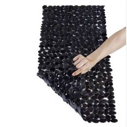 Vinyl Anti-Slip Anti-Bacterial Stone Bath Mat Slip-Resistant Shower Mats Powerful Suction Cup Gripping Bathtub Mats Pads337m