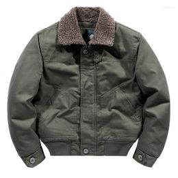 Men's Jackets Winter Lamb Coat 2023 Fashion Top Plus Velvet Thickened Large Size Jacket Vintage Parka Men Clothing