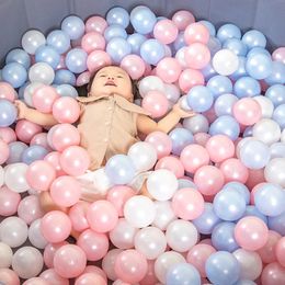 Party Balloons 50/100 pieces of environmentally friendly Coloured ball pits soft plastic ocean ball pools ocean wave balls outdoor toys 230714