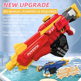 Sand Play Water Fun Electric Water Gun Toys Water-Absorbable Children's Outdoor Beach Pool Full Automatic Shooting Summer Toy Guns Gifts Boys Girls 230714