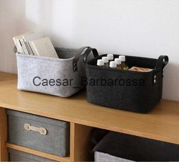 Storage Baskets Felt Cloth Storage Basket For Baby Toys Laundry Basket Flodable Washing Clothes Storage Box Home Sundries Organiser x0715 x0715