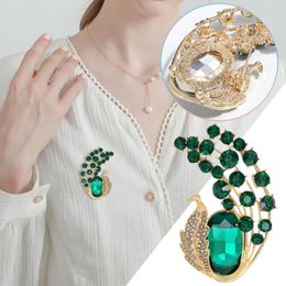 Brooches Retro Luxury Super Flash Crystal Brooch Fashion Suit Coat Corsage Pin For Women Christmas