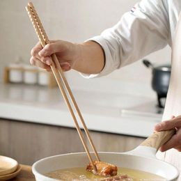 Chopsticks 32/42cm Long Cook Noodles Deep Fried Pot Chinese Style Sticks Wood Kitchen Tool