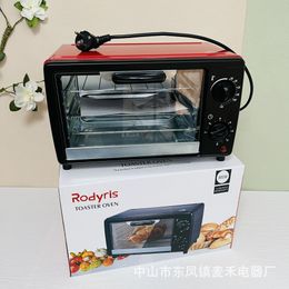 Cross border English European Standard 12L Electric Oven Household Mini Baking Double Layer Horizontal Oven Electric Oven Gift