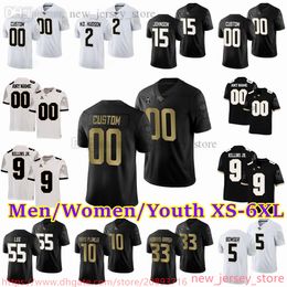 2023-24 Custom S-6XL NCAA UCF Knights Football Jersey Killins Jr. Killings Milton Gryphon Hansel McClain Bowerfind Bowman Harvey Ingram Richards Baker Men Women Youth