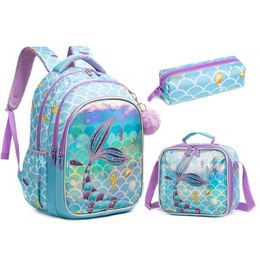 School Bags Waterproof children's school bag girls' orthodontic PU backpack children's school bag primary school backpack mochila 230714