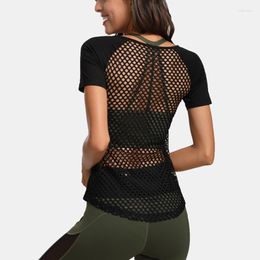 Active Shirts Sportswear Women's Sports Top T-shirt For Women Fitness Sport Mesh Shirt Yoga Tops Woman Sexy Gym Sporty Workout