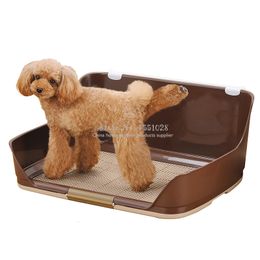 kennels pens Indoor Dog Toilet Resin Pet Puppy Potty Tray with diaper Pee Post Protection Wall No Torn Pad for Male Boy Puppies 230715