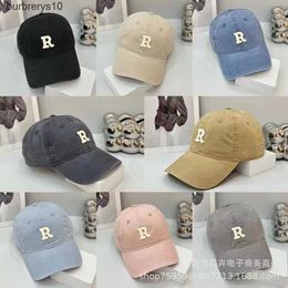 Korean Fashion R Baseball cap Fashion Leisure Versatile Baseball cap ins Net Red Fashion Duck Tongue Cap Quick Drying Baseball cap