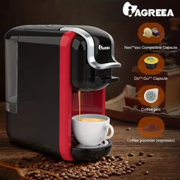 Coffee Maker Single Serve, HiBREW 5-in-1 Espresso Machine For Pods, Kcup*/Nes* Original/DG*/ESE Pod/Espresso Powder Compatible, Cold/Hot Mode