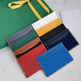 2023-Designer Fashion Card Holders 5 Card Slots Womens Men Purses Purse Double Sided Credit Cards Coin Mini Wallets 2 Shape 12