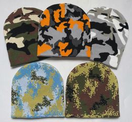 Ball Caps Knitted hats mens and womens jacquard hiphop camouflage fashionable 230715