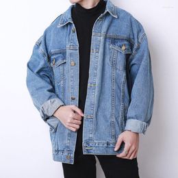 Men's Jackets Autumn And Winter 2023 Korean Loose Oversize Denim Jacket Men Retro Hombre Clothes Women