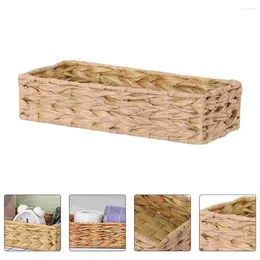 Storage Bottles Woven Box Basket Home Decorative Toy Container Multi-purpose Bread Household Organising Simple Rattan