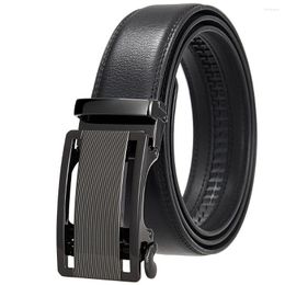 Belts Mens Business Belt Genuine Leather Strap Male Waistband Automatic Buckle For Men Top Quality Girdle Jeans