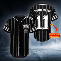 Jackets Plstar Cosmos Ghost Hunter Skull Personalized Name 3d All Over Printed Shirts Baseball Jersey Unisex Unique Baseball Shirt Bqs06