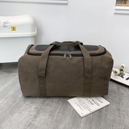 Duffel Bags Men's Travel Bag Large Capacity Short-distance Luggage Ladies Fitness Canvas Portable Handbags Women