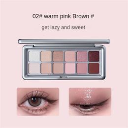 Eye Shadow 12 Colour Plate Cement And Long Lasting Earth Pearl Matt Student Parity Waterproof Cosmetics 230714