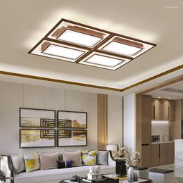 Pendant Lamps Lamp In The Living Room High-End Rectangular Lobby Light Simple Modern Atmosphere Ceiling Bedroom Chinese