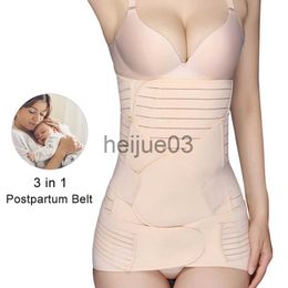 Waist Tummy Shaper 3 In 1 Postpartum Belt Pregnancy Pelvis Corset Belly Wrap Band Body Shaper Abdomen Recovery Belt Girdles Slim Waist Trainer x0715