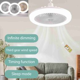 Electric Fans Ceiling Fan with Light LED Fan Light Ceiling Light Control Rotation Cooling Electric Fan Lamp for Bedroom Living R230715