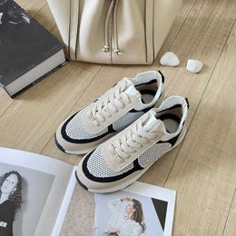 new women designer light mouth casual sports shoes luxury Colour match round head mesh breathable female fashion shoes board women dress shoes