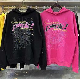 Young Thug Pink Sp5der 555555 Men Women Hoodie Hot Spider Net Sweatshirt Spider Web Graphic 555555 Sweatshirts Pullovers Hoody56464