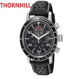 high quality top brand leather watches japan quartz movement men watch waterproof Steel Bracelet Fashion Men's montre de luxe196F