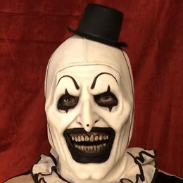 Joker Latex Mask Terrifier Art The Clown Cosplay Masks Horror Full Face Helmet Halloween Costumes Accessory Carnival Party Props235k