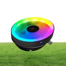 COOLMOON RGB CPU Cooler Heatsink Cooling LED 12V for Intel AMD PC Processor Desktop Radiator7254667