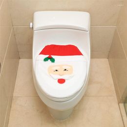 Toilet Seat Covers Creative Santa Claus Cover 44 34cm Bathroom Christmas Decorations Xmas Case Supplies Ornaments