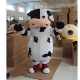 2019 Discount factory Cow Mascot Costume Fancy Dress Outfit EPE261o