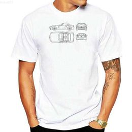 Men's T-Shirts Male Best Selling T Shirt Z4 Blueprint Mens T Shirt Classic Car Luxury 2004 E85 Summer Tee Shirt L230715
