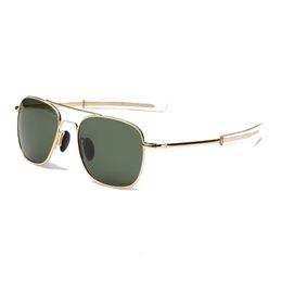 Sunglasses American Polarised Sunglasses Air Force Military Pilot Bayonet Temples Wire Spatula Men's Classic Retro UV400 230714