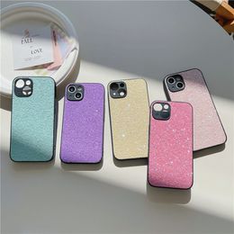 Luxury Glitter Vogue Phone Case for iPhone 14 13 12 11 Pro Max Durable Slim Full Protective Soft Bumper Sparkle Back Cover Shockproof