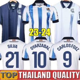 23 24 Real Sociedad soccer jerseys SORLOTH OYARZABAL SILVA Football Shirt 2023 2024 ILLARRA MERINO CARLOS FDEZ TAKE KUBO BARRENE BRAIS MENDEZ Men kids kit