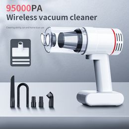 Vacuums 95000Pa Cordless Car Vacuum Cleaners Handheld Brushless Motor Powerful wireless Vacuum Cleaner Car Home Dual-use Home Appliance 230714