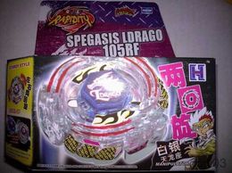 4D Beyblades TOUPIE BURST BEYBLADE SPINNING TOP Lightning L-Drago/Spegasis LDrago 105RF 4D With Left Right Spin Launcher US Seller! R230715